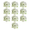 Decoratieve bloemen 10 stks mini bruiloft babydouche muur toegang kunstmatige rozenkop realistische zijden stoffen feest diy ambacht romantisch nep huis