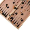 Schachspiele 3 in 1 großes 44 cm x 44 cm großes Backgammon-Dame-Reiseset aus Holz für Kinder, Weihnachtsgeburtstagsgeschenk 230524