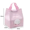 Backpacking Packs Cartoon Children's Portable Lunch Isolated Cooler Handbag Aluminium Foil Hot Work Food Bag Picnic Container P230524