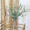 5Pcs/lot Artificial Flowers Flocking Lavender Fake Flowers for Garden Decoration Wedding Layout Interior Home Living Room Bouquet Photography Props