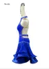 Stage Wear 2023 Blue Dance Dress Professional Latin Competition Performance Dacne Tassel