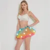 Jupes 2023 maille femmes fête pour Performance danse mode lumières LED Tutu Sexy éclairer robe de bal Mini jupe fille