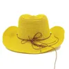 Basker punk cowboy hatt 2023 sommar rose röd kedja halm herr gentleman kvinnor jazz sol