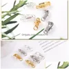 Clasps Hooks Zinc Alloy Gold Plated Sier Plate Lobster Clasp Spring Buckle Material Lxk001 Drop Delivery Jewelry Findings Component Dhkhf