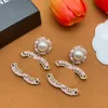 Designer Classic Earrings ccity Luxury Stud Brand Women Jewelry Gold Earring high-qualit Woman ohrringe 7855