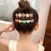 Accessoires pour cheveux arranger cassé artefact coeur coiffure enfants peigne étoile pince accessoire acrylique épingle à cheveux