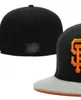 2023 Men's San Diego Baseball Fitted Caps NY LA SOX SF letter gorras for men women fashion hip hop bone hat summer sun Sports Size casquette Snapback A1