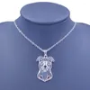 Hänge halsband amerikanska Staffordshire terrier halsband hund djur guld silver pläterade smycken för kvinnor manliga kvinnliga flickor damer n050