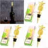 Strumenti da bar Tappi per vino in metallo Forma di ananas creativa Tappo per bottiglia di champagne Regali per ospiti di nozze Confezione regalo souvenir Confezione Drop Dhieo