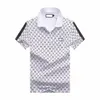 2023SL Designer Stripe Polo Shirt T Shirts Snake Polos Bee Floral Mens High Street Fashion Horse Polo Luxury T-Shirt#G-G