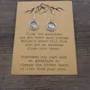 Stud Earrings 1pair Mountain Earring With Hook Camping Christmas Gift