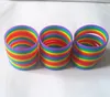 Bracciali 50 pezzi all'ingrosso sei colori lesbiche gay pride arcobaleno colorato braccialetto silcon braccialetto adulto gioielli popolari regali degli amanti