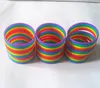 Bangle 50pcs hurtowa sześć kolorów lesbijka geja deowa Rainbow Kolorowa opaska SILCO Dorosła Bransoletka popularna miłośnik biżuterii