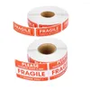 Gift Wrap Moving Warning Fragile Stickers Safe Roll Decorative Handle With Care For Adhesive Labels Sign Heavy Duty