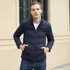 Men's Down 10XL 8XL Winter Duck Jacket Men 90% Content Thin Ultra Light Long Sleeve Solid Coats Pocket
