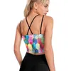 Damen-Tanks, Damen-Yoga-Oberteile, Sport-BHs mit Pad, bedruckt, Streifen, Pflanzenblumen, Push-up-Weste, weibliche Dessous, sexy Fitness, Freizeit