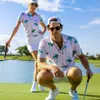 T-shirty na zewnątrz noś letnią koszulę golfową męską Polo ubranie górskie Szybkie suche topy Występowanie koszule oddychające z krótkim rękawem Pique Jersey 230523