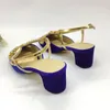 leather 2024 Dress suede sandals Ladies real shoes chunky Med round toe buckle diamond party Ankle Strap wedding American Europe The catwalk bowtie metal bat 872