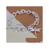 Bracelets De Charme Libellule Crevette Épais 925 Sier 8 Pouces Gssb282 Femmes Sterling Plaqué Bijoux Bracelet Drop Delivery Dhlxt