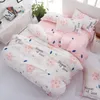Conjuntos de cama Flor Flor confortável Cormal de cama rosa simples Cara de cama grandes grandes 230524