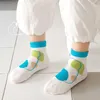 Çoraplar 5 Çift/Parti Pamuklu Gençler Kızlar Erkek Bebekler Moda Web Siteleri Yumuşak ve Sevimli Karikatürler 1-12 G220524 yaz için yeni çocuk çorapları