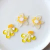 Decoratieve bloemen 10 pc's perenbloem acryl patch oorbellen accessoires diy mobiele telefoon shell haarspeld materiaal