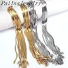 Kettingen 10 stuks platte ketting accessoires mode-sieraden voor vrouwen mannen goud zilver kleur snake collier mix maat