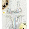 Maillots de bain pour femmes 2022 Floral Print String Bandage Bikini Set Maillots De Bain Femmes D'été Sexy Push Up Maillot De Bain Beachwear Halter Biqiuni Maillot De Bain T230524