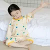 Clothing Sets Summer Pajamas Babies Girls Cartoon Sleepwear Toddler Boys Two-piece Suit Casual Loose Cute Thin Soft Home Clothes