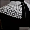 Catene Nsy Womens Pearl Body Scialle Fashion Shoder Collane Top Chain Dress Perle Gioielli Drop Delivery Jewelry P Dhgarden Dhe3S