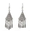 Dangle Lustre Femmes Sculpté Fringe Tibétain Sier Boucles D'oreilles Gstqe021 Mode Cadeau Style National Femmes Diy Boucle D'oreille Drop Delivery J Dhj2P