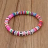 Strand Punki Ins Cute Beads Braclets Summer Fruit Beach Jewelry Polymer Clay Bracelet For Women Trendy Letter Pulsera Wholesale