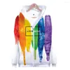 Moda orgulho lgbt roupas gay amor lésbica arco-íris bandeira design hoodies moletom feminino/masculino streetwear hoodie