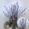 Decorative Flowers & Wreaths Christmas 20LEDs Willow Branch Lamp Strings Light Wedding Party Tree Decoration