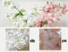 Flores decorativas 4 Fork Fake Blossom Flower Branch Begonia Sakura Tree Haste para Decoração de Casamento de Eventos Artificial