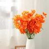 Decorative Flowers 60cm Flame Flower Simulation Blue Orange Red Champagne White Large Silk Snow Lotus Wedding Room Decoration