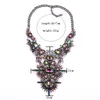 Chokers Fashion Indian Vintage Crystal Large Choker Necklace Women Bohemian Statement Charm Big Bib Collar Necklace Jewelry 230524
