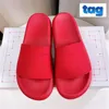 Mode ingebed Logo pool schuif sandalen heren designer slippers witte mix zwart rood groen strand dia's flats