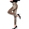 Mallas con estampado de leopardo para mujer, Jeggings sexys de sensación suave transpirables de alta elasticidad para mujer, pantalones estampados de Yoga para Fitness, ropa deportiva para gimnasio