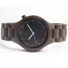 Avanadores de punho Mens Wooden Watch Black Sandal Wood Analog Japan Japão Miyota Quartz MOVIME