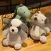 Plüschpuppen 9 Stile Tier Dinosaurier Schwein Bär Kaninchen Niedliches Plüschtier Weiche Cartoon Koala Rinderhund Gefüllte Puppe Für Baby Kissen Geschenk 230523