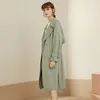 Dames Trench Coats Temperament Windscheper Jacket Women's Midden-Length Britse stijl Spring en herfst dunne Korean over de knie