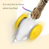 屋内猫用の猫のおもちゃポーパートナーインタラクティブマウス自動電気子猫マウスのおもちゃ付き鉛障害物の区別