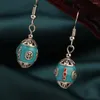 Dangle Earrings China's Wind Ethnic Antique Cloisonne Drop Vintage For Women 2023 Jewelry