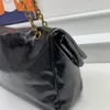 Łańcuch crossbody torebki torebki na ramiona torebka płata posłańca torebka zwykła krowia oryginalna skórzana designerska klamra litera wysokiej jakości torebki