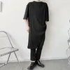 Hommes t-shirts 2023 été asymétrique conception Punk Hip Hop Long T-shirt hommes femmes Harajuku décontracté à manches courtes chemise hauts