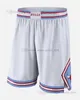 Team 2023 Basketbal Shorts Sportkleding Hippe Broek Met Zak Rits Joggingbroek Blauw Wit Zwart Rood Paars Gestikt Gedrukt JustDon Short