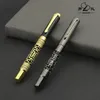 Fountain Pens Metal Pen NIB 07 MM Calligraphy Vintage Gift for Writing Stationery Executive Office School Supplies 230523