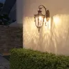 European Outdoor Wall Lamps American Villa Vintage Aisle LED Wall Lamp Waterproof Outdoor Garden Lights 85-265V Free Shipping