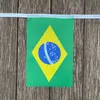 Bannerflaggor xvggdg 20st/set Brasilien bunting flaggor Pennant String Banner Buntings Festival Party Holiday G230524